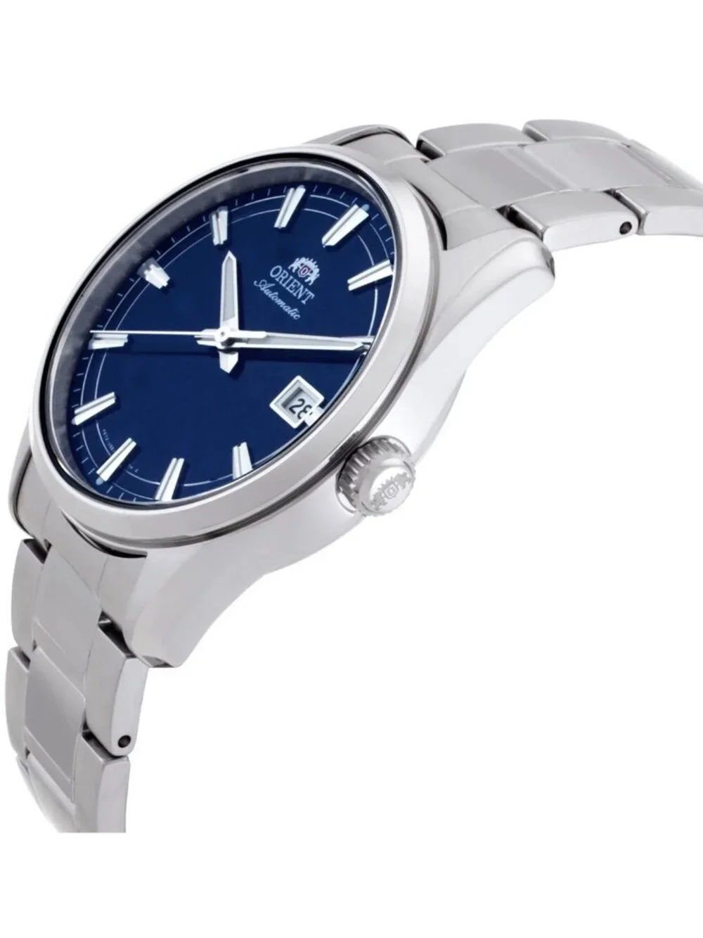 NWT Orient Classic Stretto Date Automatic Blue Dial Watch